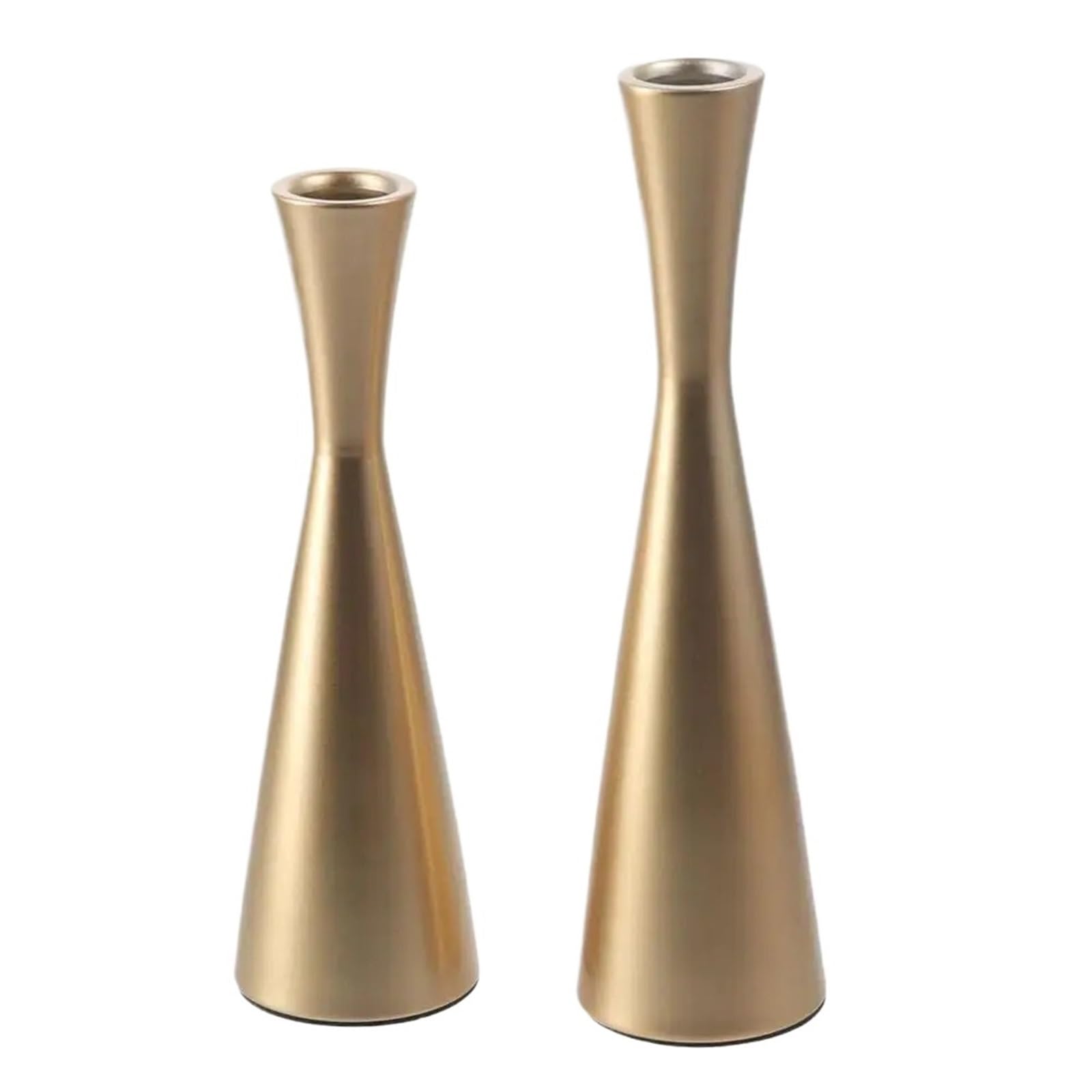 2Pcs Dinning Decor Candle Holders Taper Candlestick Stand Table Decorative Wedding Party For Desktop Decoration(2.36x7.5inch)
