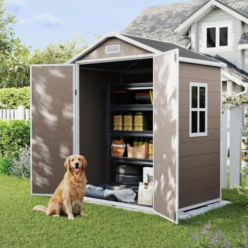 UDPATIO Casetta da Giardino in Resina 183x137x210 cm (3.9 m³), Co...