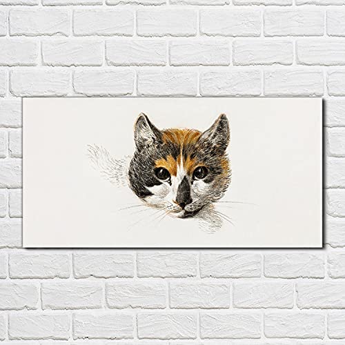 Impression sur verre chat 100x50cm en verre trempé durable - 2