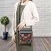 LiuenMgg Colorful Flower Messenger Bag Small Ethnic Pattern Printed Adjustable Strap Crossbody Zipper Bag Colorful Flower Phone Bag Wallet Cute Shoulder Handbag for Women Friends -2