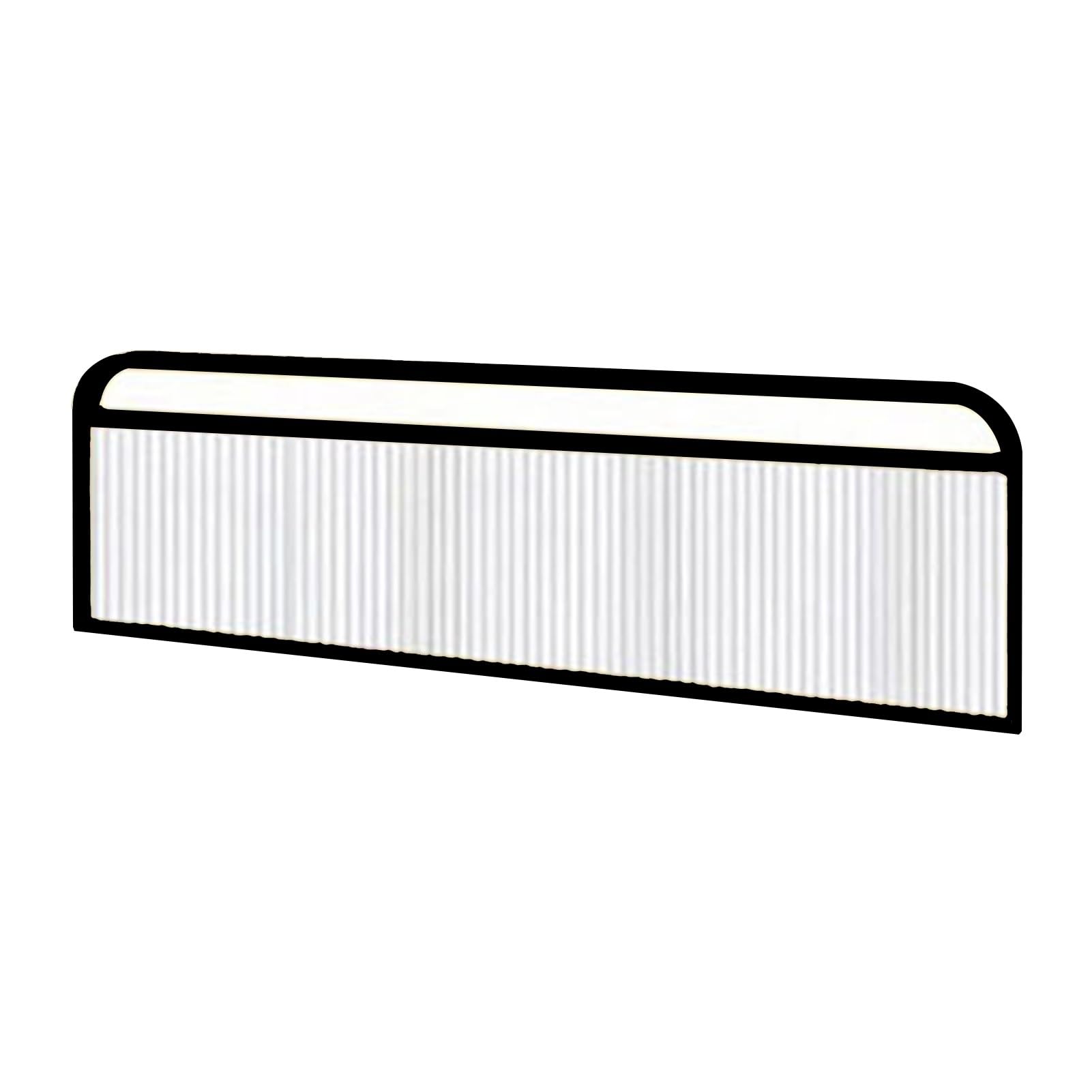MSHGSKU Dividers for Dining Areas, Restaurant Countertop Ironwork Striped Glass Decorative Partitions, Seasoning Aisle Desk Divider, 9.8in Low Fence (Color : Black, Size : 9.8x19.6in)