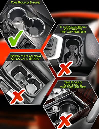 Cup Holder Expander For Car, Adjustable Drink Cupholder Adapter Insert Fits Big Oversize 18-40Oz Yeti, Hydro Flask, Nalgene Bottles And Mugs,For Automotive,Truck (1-Pack) #TOP5