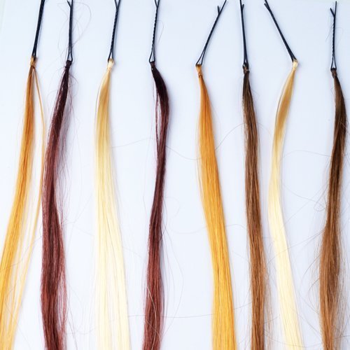 Image of Air Flow Natural Looing Realistic Black Hair Extension Long Hair Silky With Free Wig Comb (Rainbow Feather)