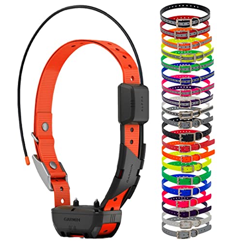 TT25 with Choice of Color Collar Strap Tracking and Training Dog Device with Collar Strap (Orange Reflective)