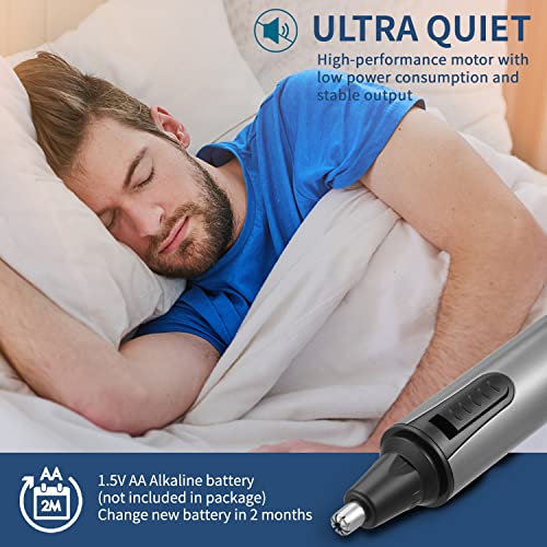 Numifun Nose Hair Trimmer For Men And Women 2022 Professional Painless Ear And Nose Trimmer Ear Eyebrow & Facial Hair Trimmer Nose Hair Clippers With Ipx7 Waterproof For Wet/Dry Use, Dual Edge Blades #TOP4