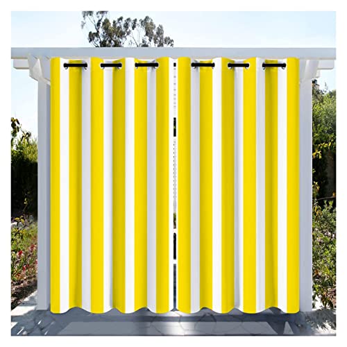 KFGDFD Rideau de Belvédère Rideau Imperméable D'intimité, avec Œillets Ombrage et Isolation Thermique Stores Extérieurs pour Porches, Chalets, 2 Panneaux