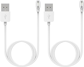 Chofit Cargadores compatibles con Smart4u SH50/SH55M, Compatible con Livall BH51M/BH50T/BH50M/BH62/MT1 Smart Bike Helmet, Cable de Carga magnético USB de 100 cm, Color Blanco