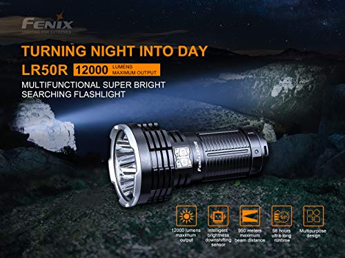 FENIX FELR50R Unisex Adult Lr50r 12000 lumenów Searchlight światło wyszukiwania, wielokolorowe, regularne