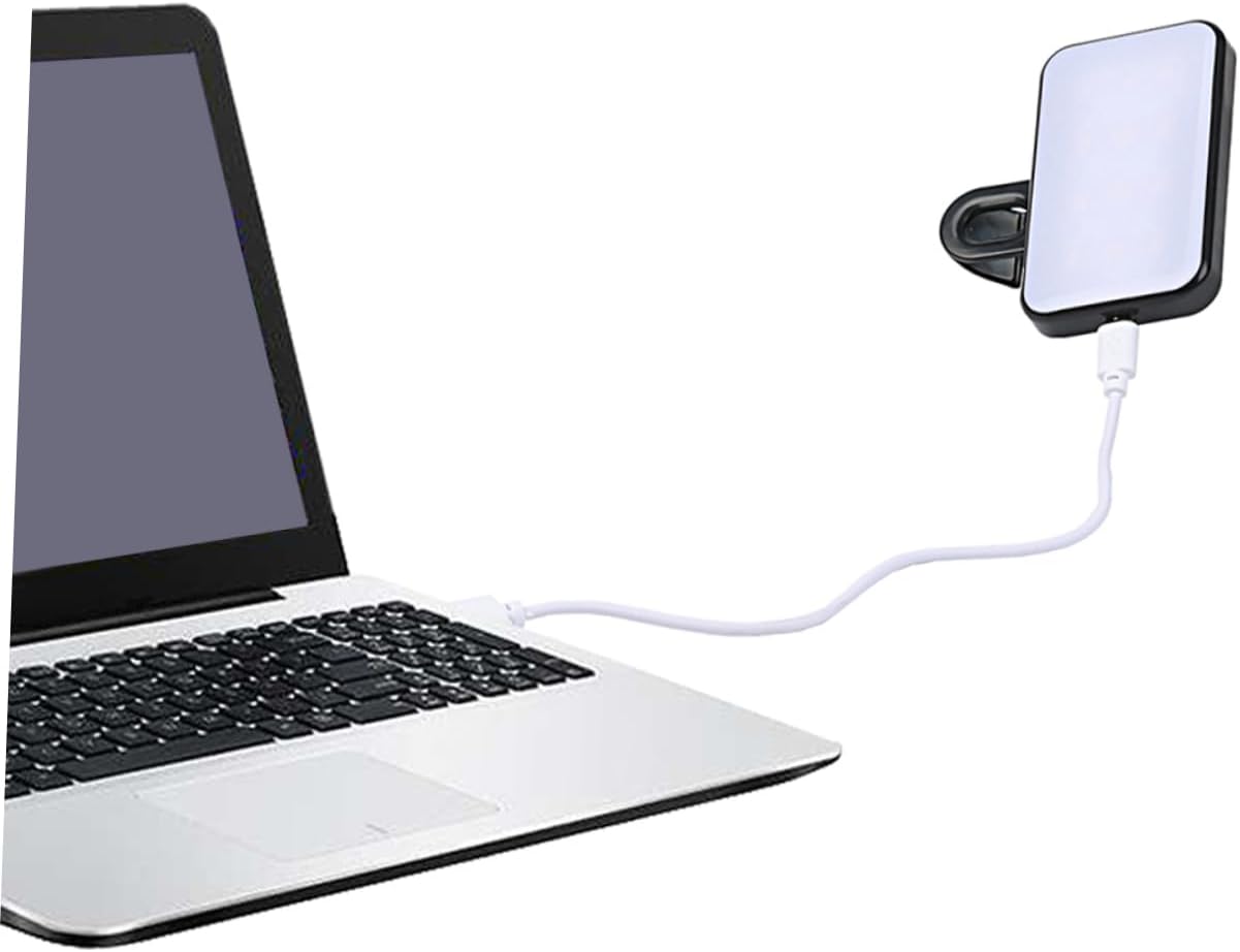 Angoily 5pcs Led Video Light Clip for Portable Camera Brightness Color for Live Streaming Photography Makeup and Video Conferencing Compact Easy to Use