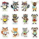 Carson Dellosa – Hipster Pals Colorful Cut-Outs, Classroom Décor, 36 Pieces