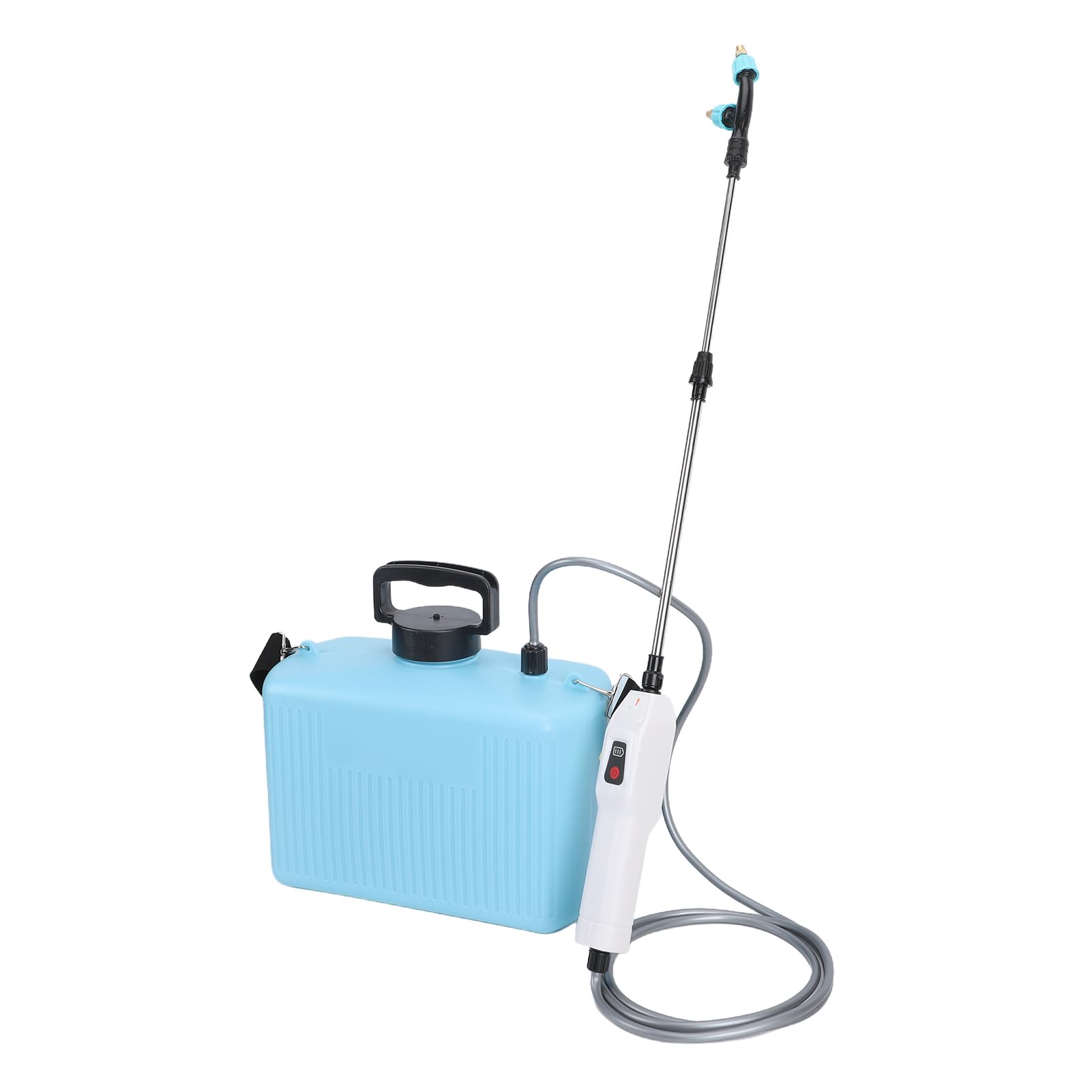 Spruzzatore Elettrico Ricaricabile 10L, Pompa a Batteria per | Rechargeable Garden Sprayer, 3 Nozzles, Telescopic Wand, Shoulder Strap, for Lawn, Yard, Plants