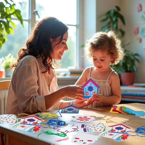 Attrape-soleil de printemps multicolore avec papier de soie à suspendre