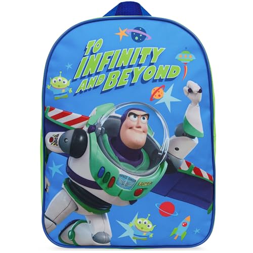 Get Trend Toy Story Mini Backpack Kids Toddlers 13x9” Rucksack Kindergarten Bag Preschool Sports Travel Backpacks 3+ Gifts for Kids (Blue Buzz)