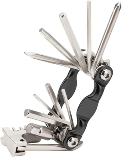 17 en 1 bicicleta multiherramienta Allen Llave Accesorios de reparación de bicicletas Kit de reparación de bicicletas ligero para bicicleta de