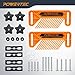 POWERTEC Featherboards for Router Table Fence, Bandsaw, Tandem Feather Boards Fit T-Track & Miter Slot, Router Accessories Woodworking Tools, Reduce Kickback & Increase Safety, 2PK (71553)