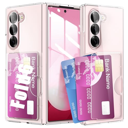 Coque portefeuille Samsung Galaxy Z Fold 6 rigide transparente