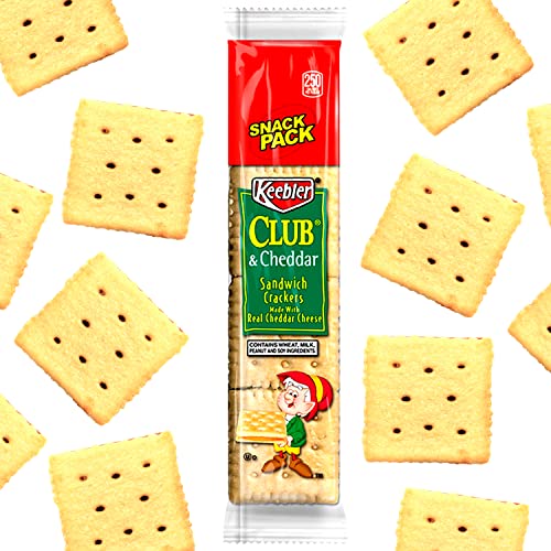 Keebler Crackers, Club & Cheddar, Cheese Sandwich Crackers, Snack Crackers #TOP1