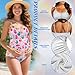 Yuolagixn Ruffle Maternity Pink Eggs Swimsuit One Piece Crew Neck Pregnancy Bathing Suit Slim Fit Print Swimwear Push Up Monokini Casual Fashion 2026