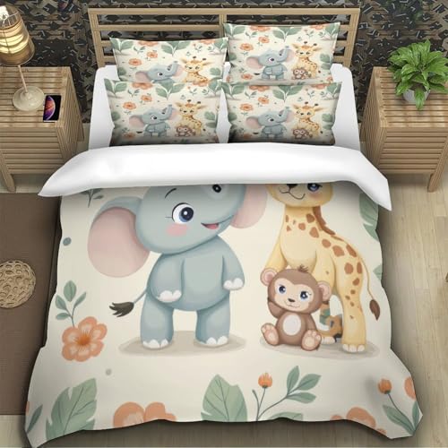 Drap de couette microfibre avec éclair dissimulé pour lit King 220x240cm