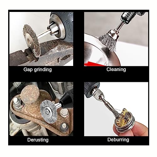 Image of 30 pcs Stainless Steel Cup Brushes Wire Brush Rust Paint Removal Bits Polishing for Rotary Tools (Cup Type)