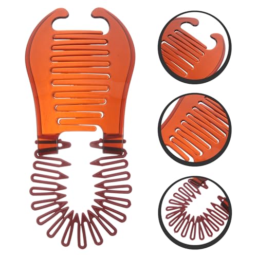 minkissy 4pcs Banana Hair Clip Interlocking Comb Large Comb Clip Round for Women Girls Hair Braiding Tools - Image 3