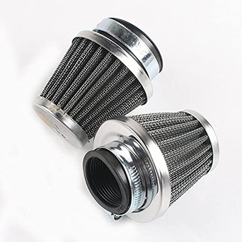 Filtre d'admission d'air universel pour moto, filtre à air sport – Filtre à air universel double couche en acier pour moto, scooter, VTT, cyclomoteur, noir, 1 pièce (38/39/40 mm) - Image 8