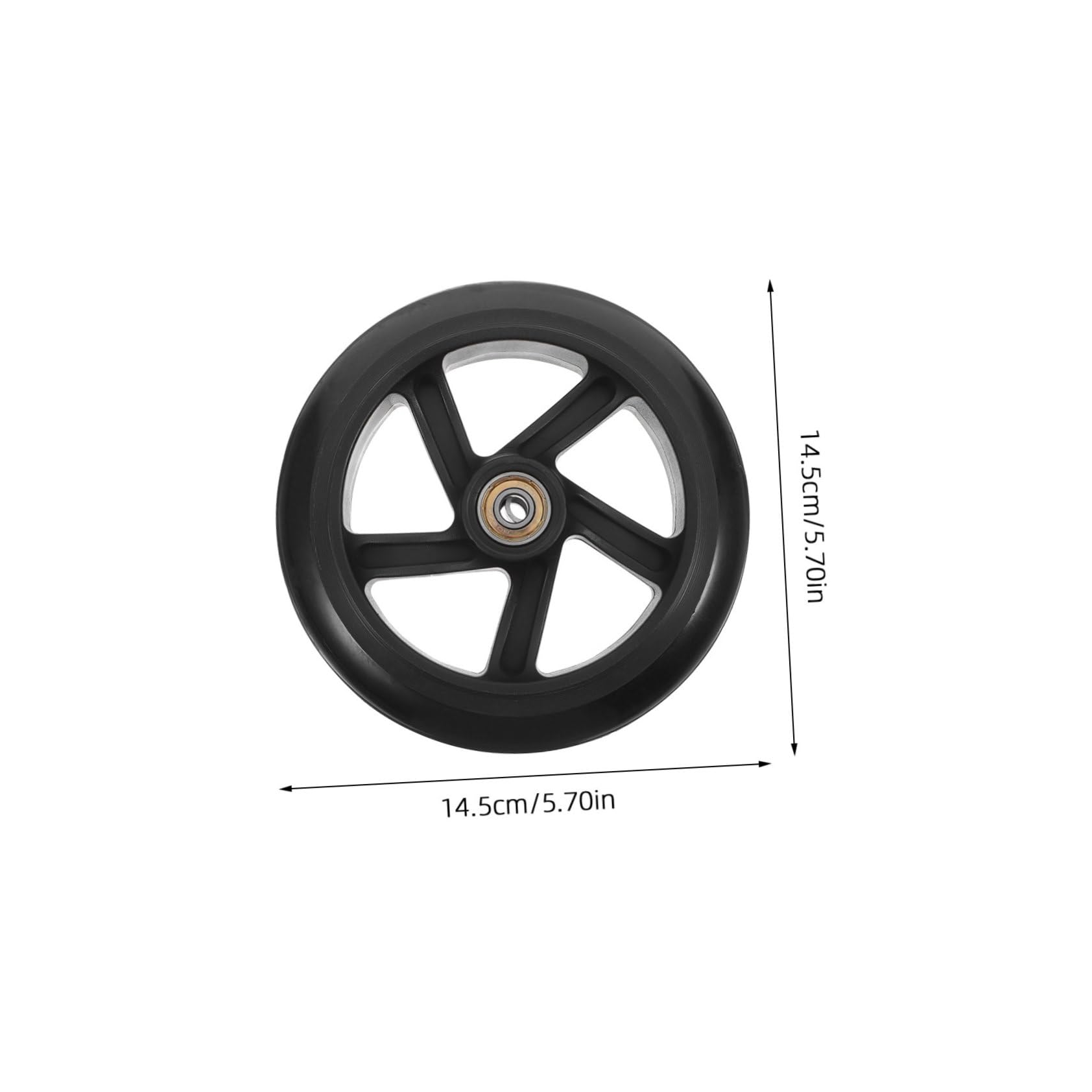 GANAZONO 2pcs Outdoor Scooter Wheels Silent Wheels for Skateboards and Scooters Enhanced Grip Accessories