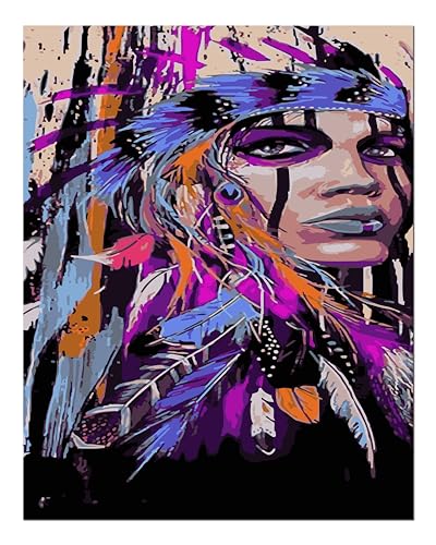 Peinture par numéro adulte débutant réussir facilement plume violette