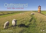  Moin! Ostfriesland Planer 2023 - Reise-Wandkalender mit Monatskalendarium und Platz für Eintragungen - 31 x 22 cm (31 x 44 cm geöffnet)