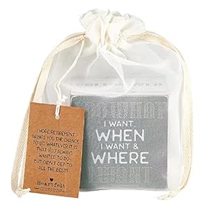 Creative Brands Quote Decor - Wooden Cube Home Décor for Living Room or Office Inspirational Block Sign by The Heartfelt Collection, 3 x 3-Inch, Retirement Him Creative Brands Quote Decor Wooden Cube Home Decor for Living Room or Office Inspirational Block Sign by The Heartfelt Collection 3 x 3 Inch Retirement Him