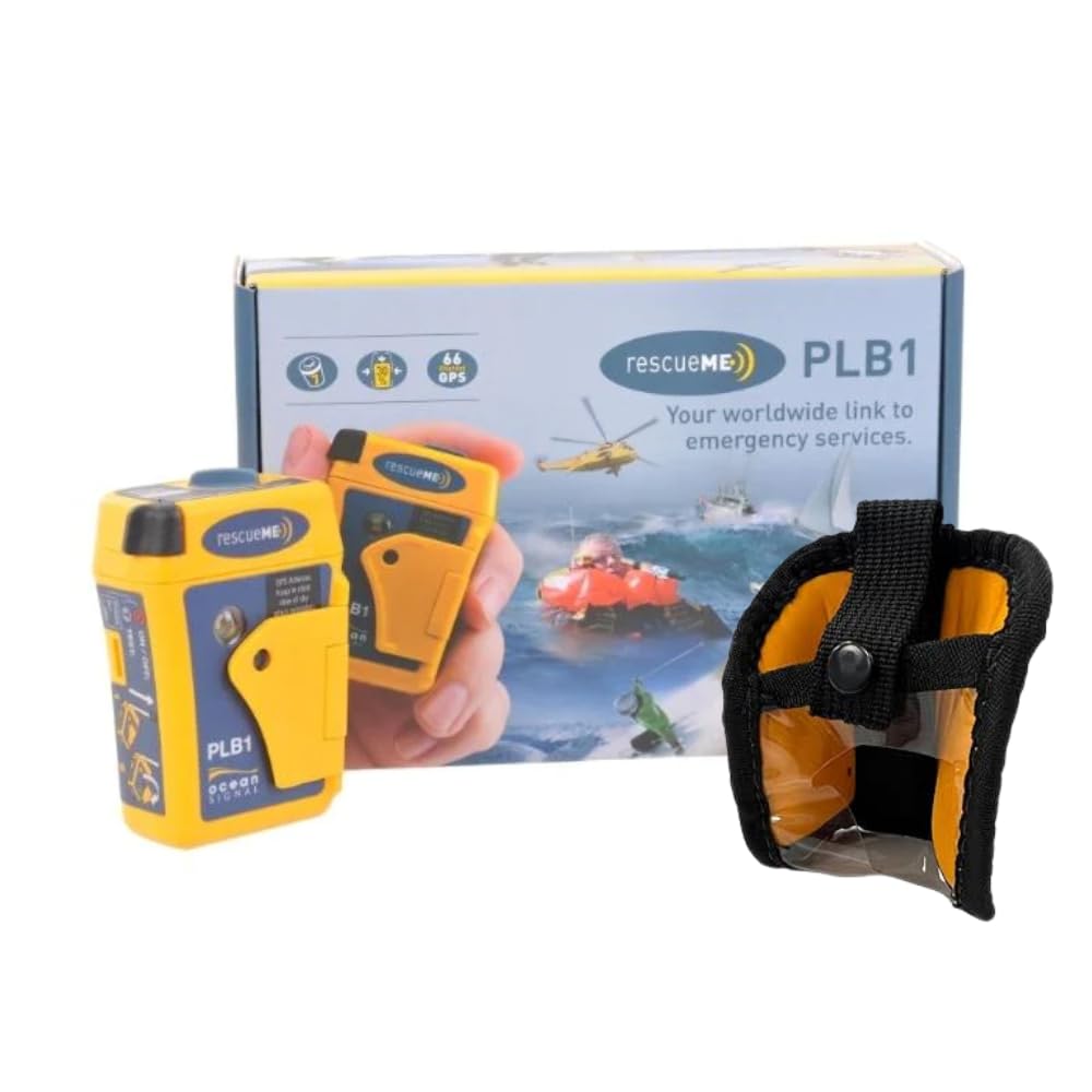 OSATOcean Signal rescueME PLB1 Personal Locator Beacon with Flotation Pouch - Programmed for UK Registration