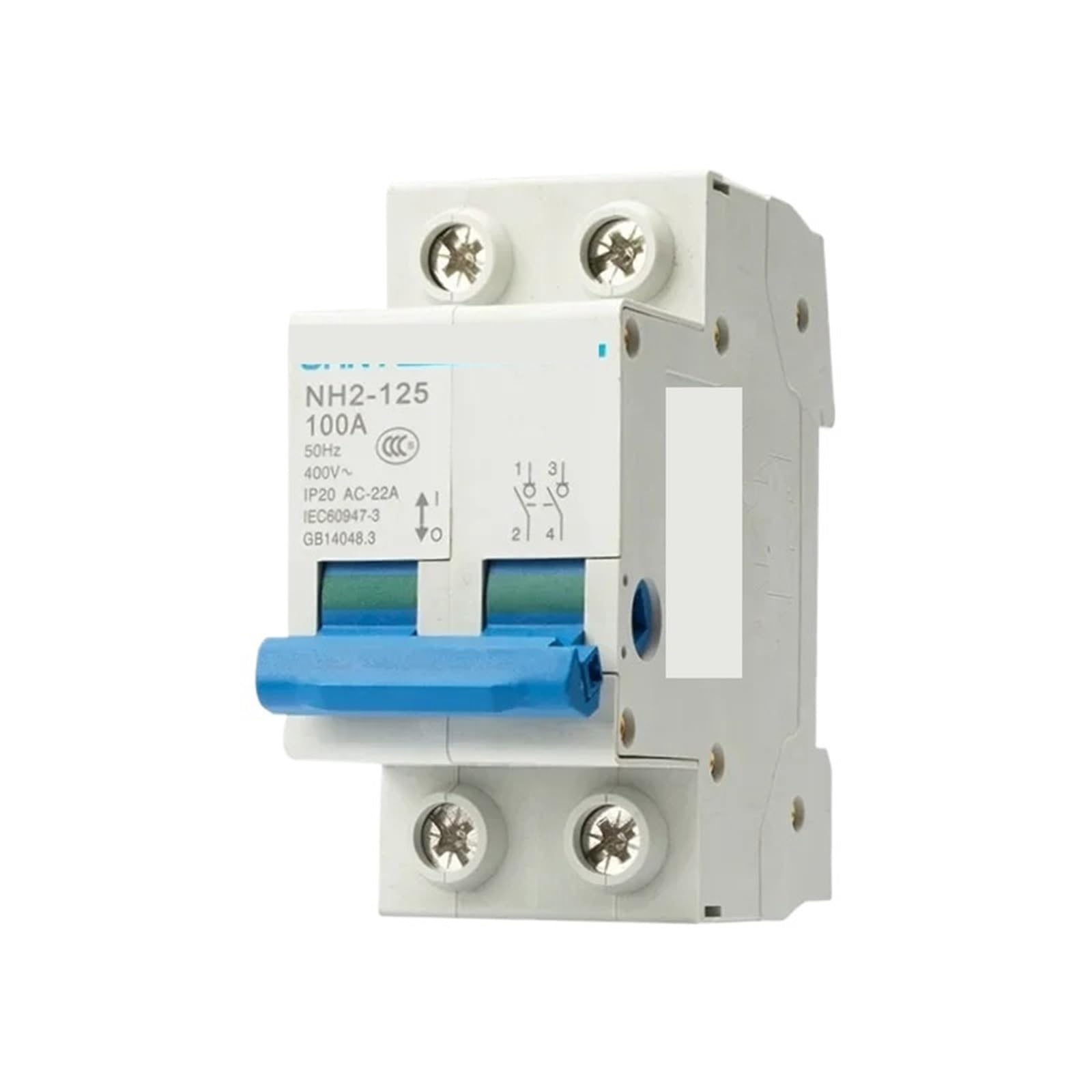 Interruttore sezionatore a lama piccola NH2-125 1P 2P 3P 4P 32A 63A 100A 125A 1 pezzo(3P,100A)