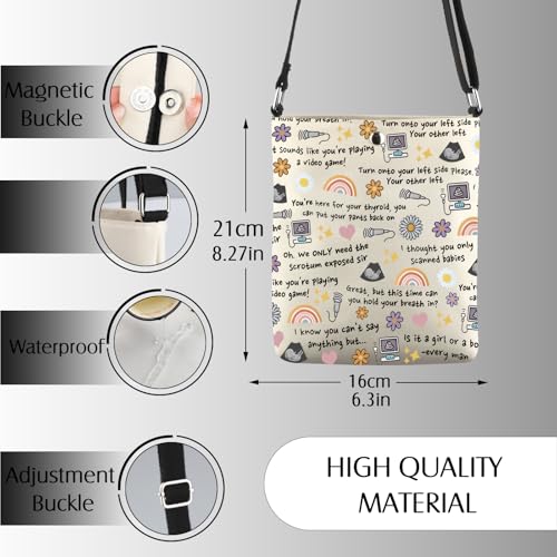 JNIAP Sonographer Gift Ultrasound Technologist Crossbody Bag Baby Ultrasound Gift3