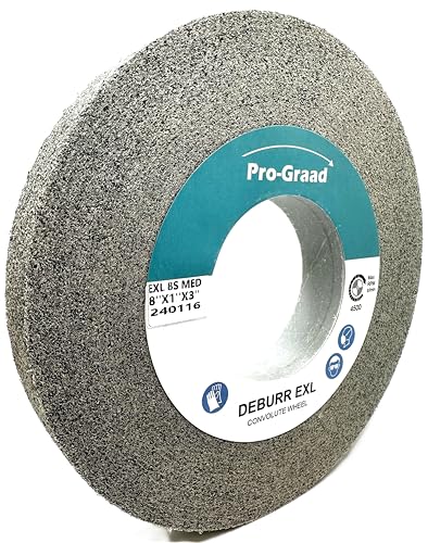 EXL Deburring Wheel 8" x 1" x 3", 8S Medium, 18279