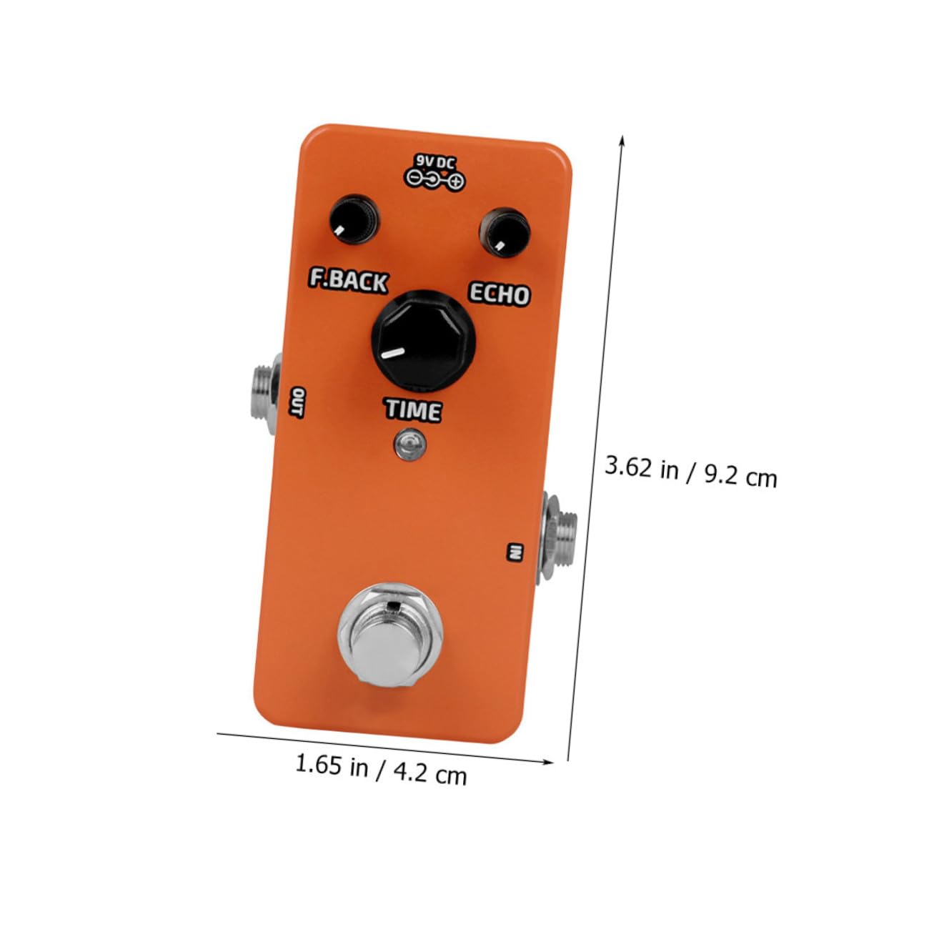 BESPORTBLE Pedale Effetto Chitarra Delay Analogico Stereo per Chitarra Elettrica, Effetto Ritardo Digitale Stereo Compatto, per Esibizioni, Scuola di Musica e Uso Domestico