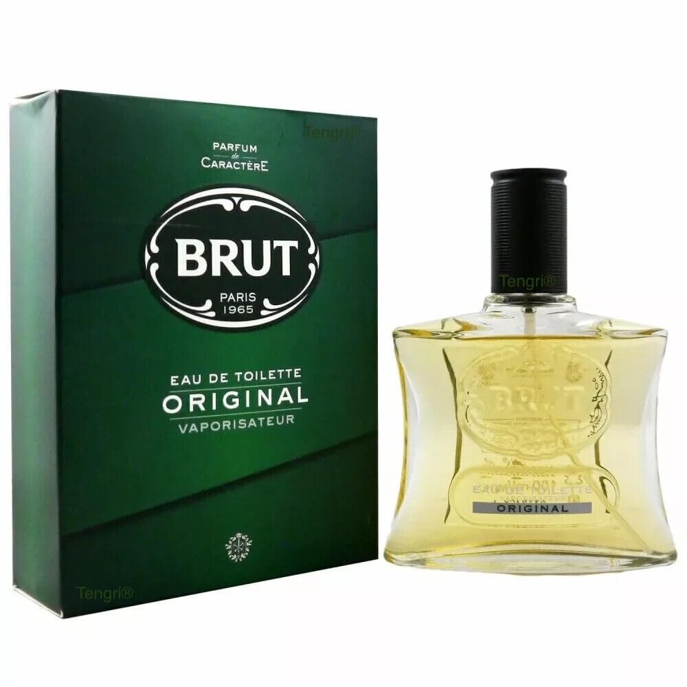 Lot de 6 flacons d'eau de toilette Brut Men Original pour homme 6 x 100 ml
