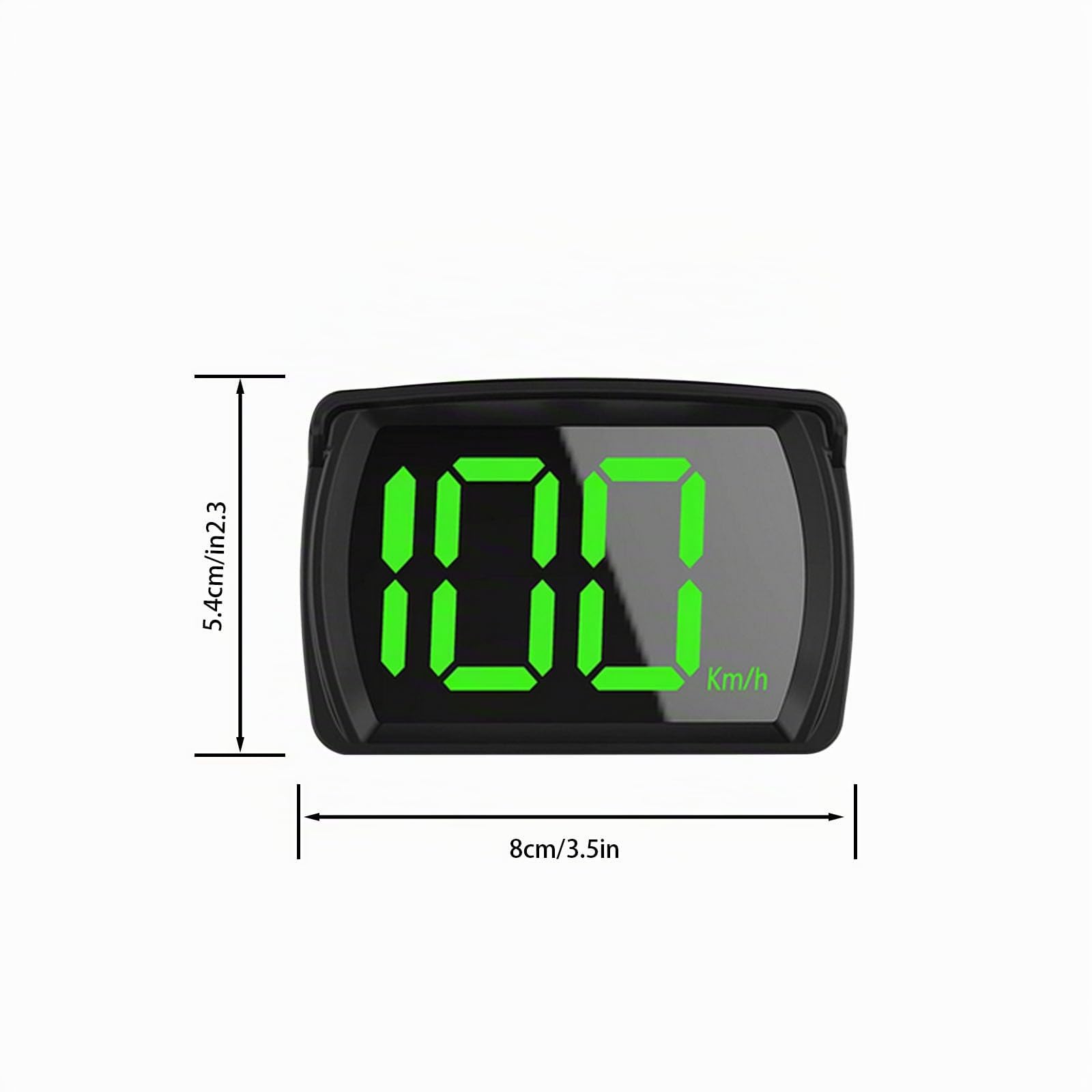 Sporgo Auto Display digitale HUD Head Up Display: tachimetro GPS auto 3,15 x 2,13 pollici, ruota tachimetro, computer da bicicletta con schermo LCD, tachimetro adatto a tutti i tipi di auto