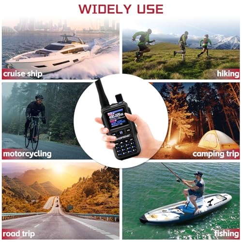 Image of BAOFENG UV5RMINI Two Way Radio NOAA Weather Radio Dual PTT 999CH Survival Radio APP Programming Copy Frequency Ham Radio