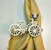 Bicycle napkin rings rustic, Set of 4 rustic napkin rings. rustic charm decor.