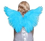 FashionWings (TM) Children's Blue Butterfly Style Costume Feather Angel Wings