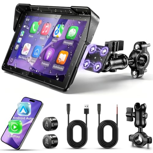 Tenbaba 7-Inch Motorcycle CarPlay Display