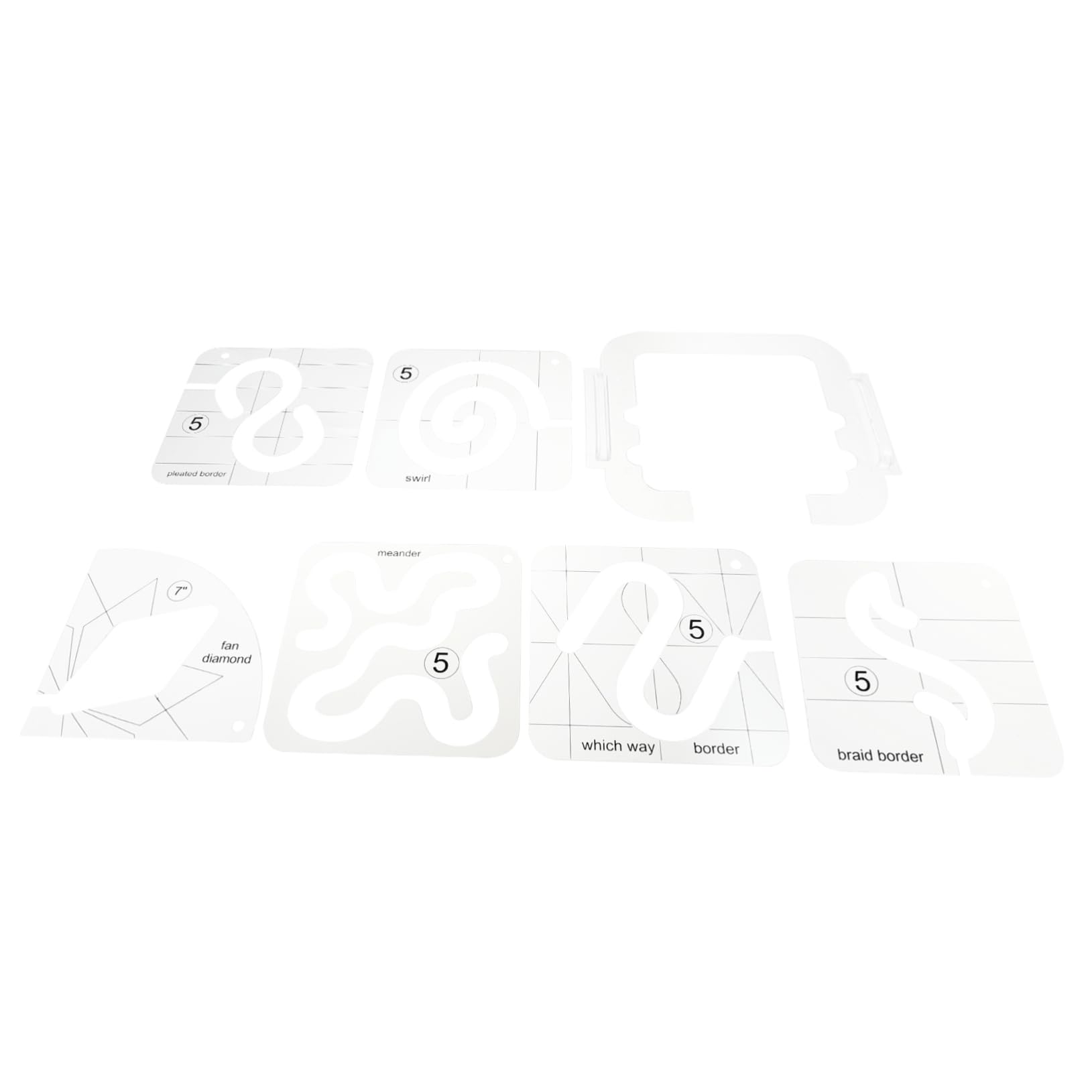 ARTIBETTER 7 Piezas de Acolchado Acrílica para Costura Conjunto de Plantillas de Costura y Transparentes para Manualidades Diseño Profesional y Precisión Proyectos de Patchwork