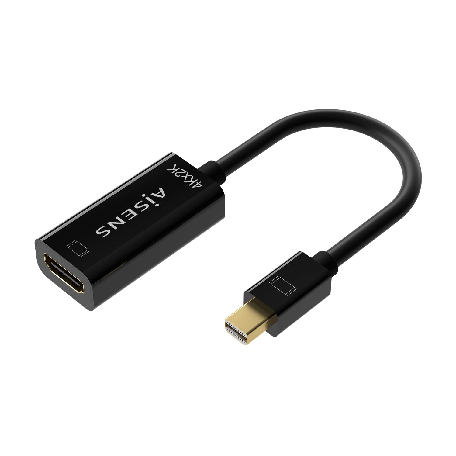 AISENS CABLE CONVERSOR A125-0643 MINI DISPLAYPORT MACHO HDMI HEMBRA 15CM BLACK