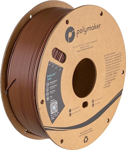 Image of Polymaker ASA Filament 1.75mm Army Brown, 1kg ASA 3D Printing Filament, Heat & Weather Resistant - ASA 3D Printer Filament Perfect for Printing Outdoor Functional Parts