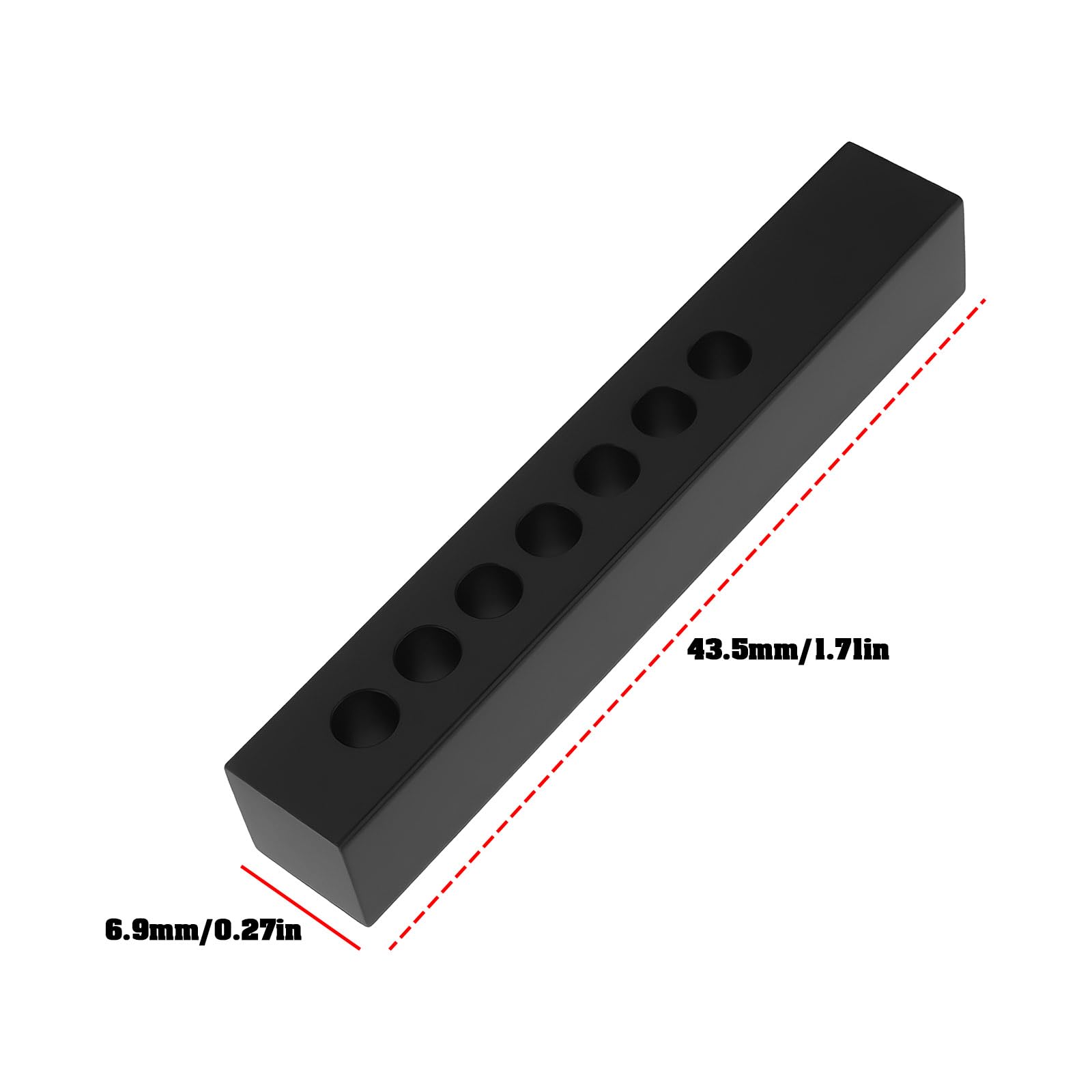 LT Easiyl 1 Pair Square 1/10 RC Bumper Mount Post Compatible with SCX10 90046 TRX4 43.5x6.9mm - Image 4