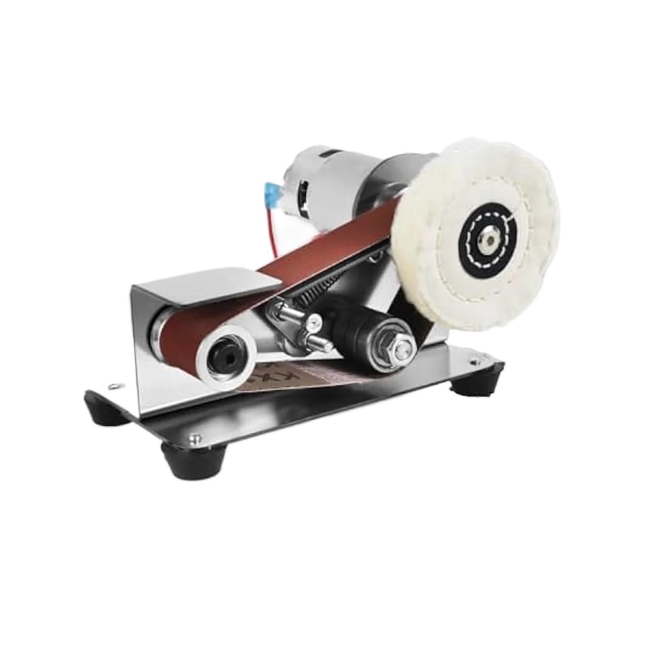 Csdasw A Mini Electric Belt Sander Diy Polishing Grinding Machine With Grinder Set Sharpener Cutter Knife Eds Jewellery Diy