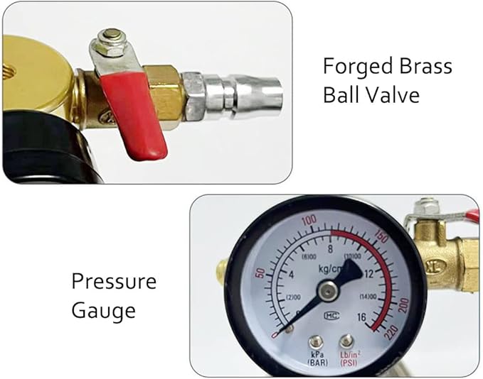 Kit de Limpieza para Aire Acondicionado con Manómetro y Válvula de Alivio miniatura 5