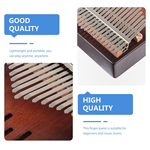 BIENKA Piano à pouce Kalimba en bois portable : instruments de musique en acajou for débutants, facile à apprendre, mini… - Les Beatles, Paul McCartney, John Lennon, RIngo Starr, George Harrison BIENKA Piano à pouce Kalimba en bois portable : instruments de musique en acajou for débutants, facile à apprendre, mini… – Image 5