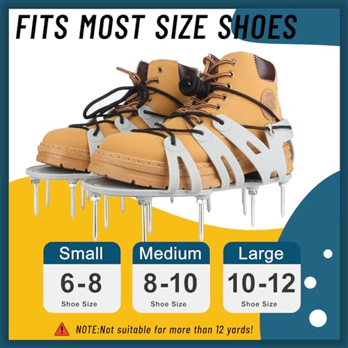Zapatos aireadores para césped con picos, talla única miniatura 5