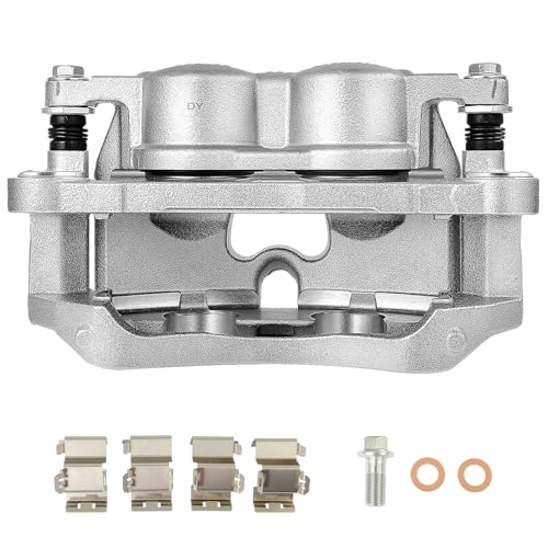 Image of SCITOO 18B5627 Front Left Disc Brake Caliper w /Bracket Fit For Ram For 2500 2019-2021,For Ram For 3500 2019-2021, Double Pistons